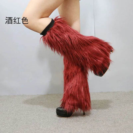 40cm Plush Club Leg Warmers Women Footwear - Women Footwear - TOB - Mad Fly Essentials