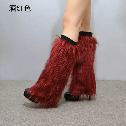 40cm Plush Club Leg Warmers Women Footwear - Women Footwear - TOB - Mad Fly Essentials