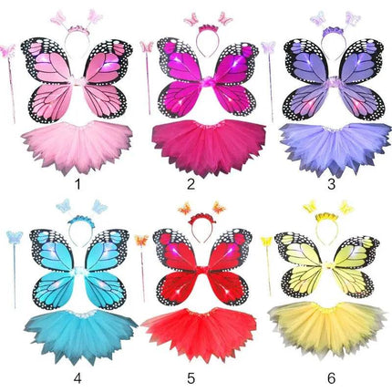 4pc LED Fairy Butterfly Girl Costume Set - Costume Set - Bear Leader - Mad Fly Essentials