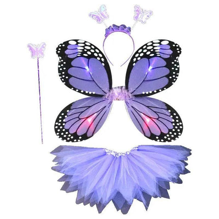 4pc LED Fairy Butterfly Girl Costume Set - Costume Set - Bear Leader - Mad Fly Essentials
