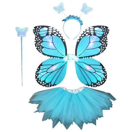 4pc LED Fairy Butterfly Girl Costume Set - Costume Set - Bear Leader - Mad Fly Essentials
