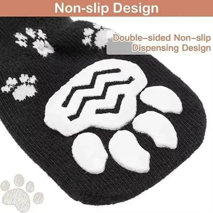 4pcs Anti-Slip Pet Sock Dog Boots - Mad Fly Essentials