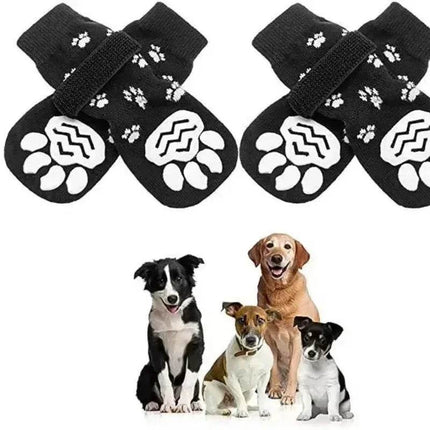 4pcs Anti-Slip Pet Sock Dog Boots - Mad Fly Essentials