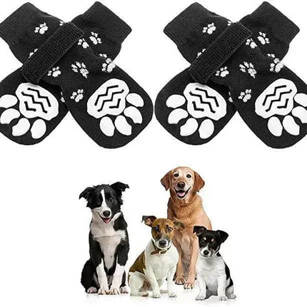4pcs Anti-Slip Pet Sock Dog Boots - Mad Fly Essentials