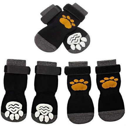 4pcs Anti-Slip Pet Sock Dog Boots - Mad Fly Essentials
