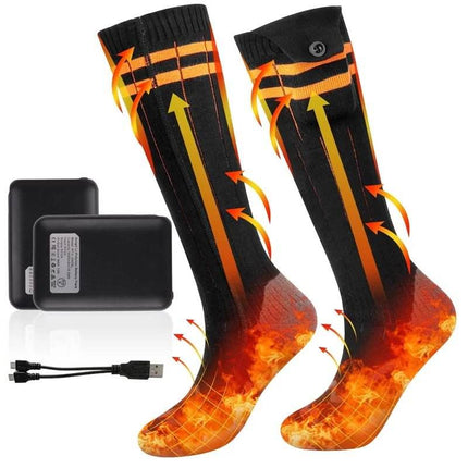 5000mAh Heated Adjustable Thermal Socks - Socks - TOB - Mad Fly Essentials