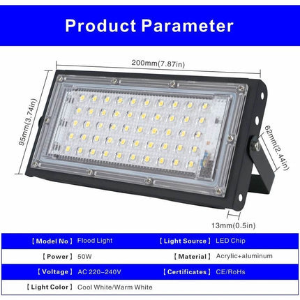 50W LED Super Bright Flood LED Party Light - LED Party Light - DSELCHUN - Mad Fly Essentials