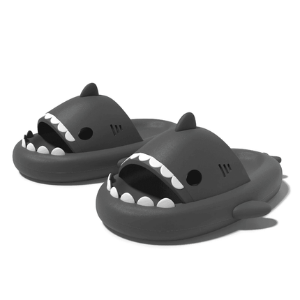 Women Cartoon Shark Thick Sole Slippers - Mad Fly Essentials