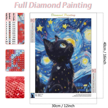 5D DIY Van Gogh Starry Night Animal Set Home Decor - Home Decor - GATYZTORY - Mad Fly Essentials