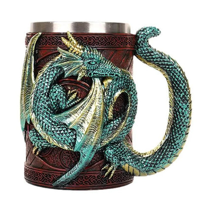600ml Stainless Dragon Snake Animal Beer Mug - Mad Fly Essentials