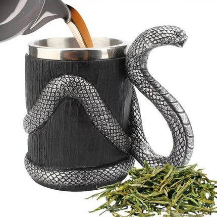 600ml Stainless Dragon Snake Animal Beer Coffee Mug - Coffee Mug - Medieval Decor - Mad Fly Essentials