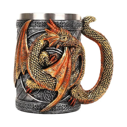 600ml Stainless Dragon Snake Animal Beer Coffee Mug - Coffee Mug - Medieval Decor - Mad Fly Essentials