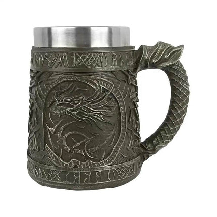 600ml Stainless Dragon Snake Animal Beer Mug - Mad Fly Essentials