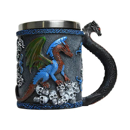 600ml Stainless Dragon Snake Animal Beer Coffee Mug - Coffee Mug - Medieval Decor - Mad Fly Essentials