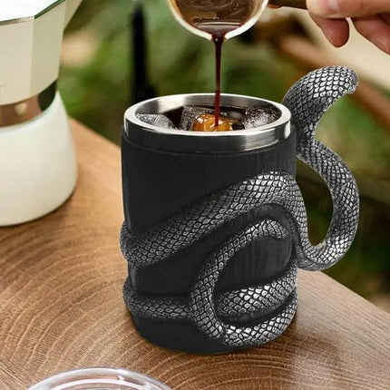 600ml Stainless Dragon Snake Animal Beer Coffee Mug - Coffee Mug - Medieval Decor - Mad Fly Essentials