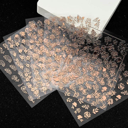 6pcs 3D Luminous Butterfly Sticker Nail Essentials - Mad Fly Essentials