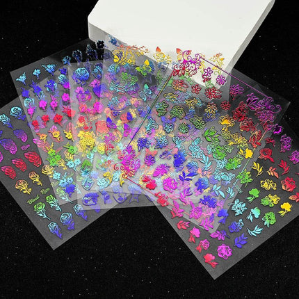 6pcs 3D Luminous Butterfly Sticker Nail Essentials - Nail Essentials - MoonBiffy - Mad Fly Essentials