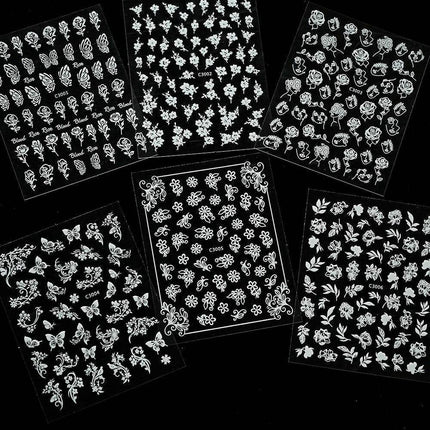 6pcs 3D Luminous Butterfly Sticker Nail Essentials - Nail Essentials - MoonBiffy - Mad Fly Essentials