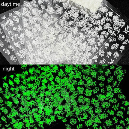 6pcs 3D Luminous Butterfly Sticker Nail Essentials - Mad Fly Essentials