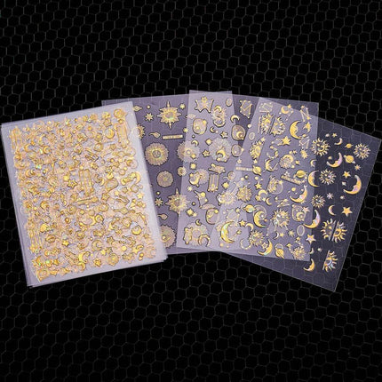6pcs 3D Luminous Butterfly Sticker Nail Essentials - Nail Essentials - MoonBiffy - Mad Fly Essentials