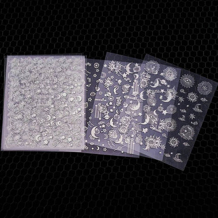 6pcs 3D Luminous Butterfly Sticker Nail Essentials - Mad Fly Essentials