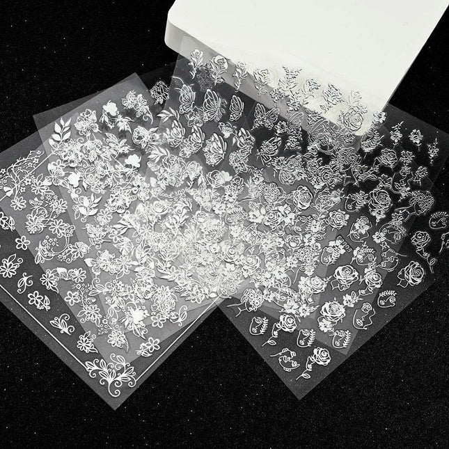 6pcs 3D Luminous Butterfly Sticker Nail Essentials - Nail Essentials - MoonBiffy - Mad Fly Essentials