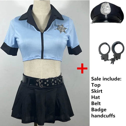 Police Uniform Party Women Costume Set - Mad Fly Essentials