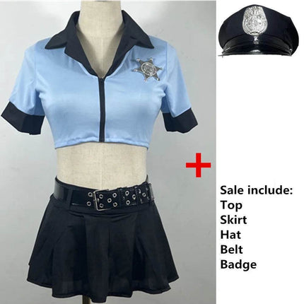 Police Uniform Party Women Costume Set - Mad Fly Essentials