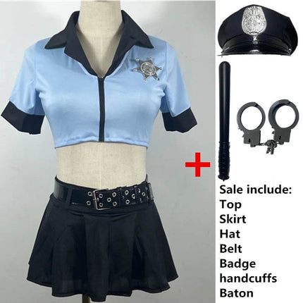 Police Uniform Party Women Costume Set - Mad Fly Essentials