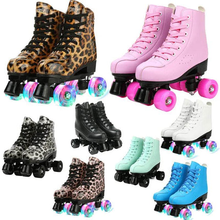 7 Color Leather Rolling Skates Women Footwear - Women Footwear - BIDIJONES - Mad Fly Essentials