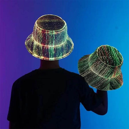 7 Color LED RGB Bucket Costume Hat Party Essentials - Party Essentials - Thrisdar - Mad Fly Essentials