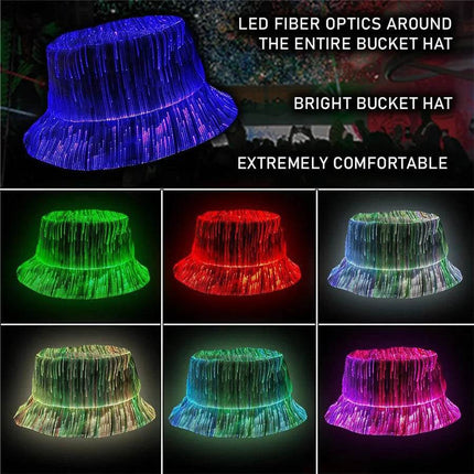 7 Color LED RGB Bucket Costume Hat Party Essentials - Party Essentials - Thrisdar - Mad Fly Essentials