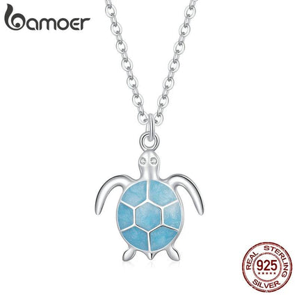 925 Sterling Silver Turtle Pendant Women Accessories - Women Accessories - Bamoer - Mad Fly Essentials