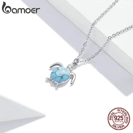 925 Sterling Silver Turtle Pendant Women Accessories - Women Accessories - Bamoer - Mad Fly Essentials