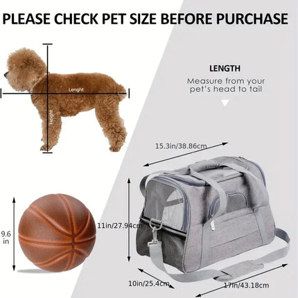 Pet Carrier Dog Cat Soft Side Travel Carrier - Pet Carrier - OLN - Mad Fly Essentials