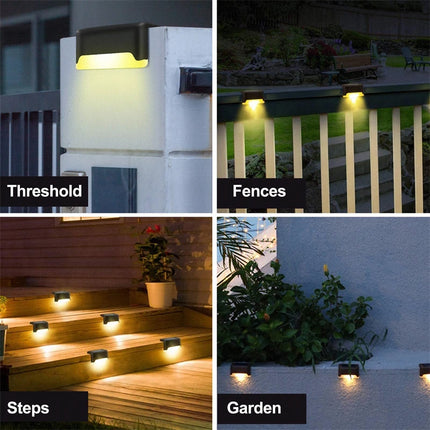 Solar Deck Outdoor 4-16pc Warm White RGB Garden Lights