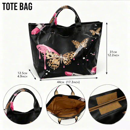 Handbag Women Butterfly Animal Lipstick Gothic Tote - Handbag - Kiximire - Mad Fly Essentials