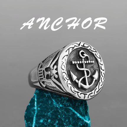Nordic Viking Stainless Steel Rune Ring