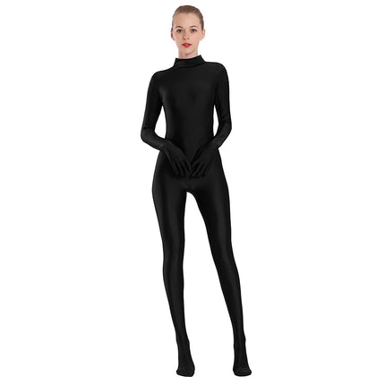 Jumpsuit Women's High Collar Office Solid Jumper - Jumpsuit - Hearuisavy - Mad Fly Essentials