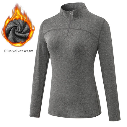 Fitness Top Women UV Protection 1/4 Zip Long Hiking Tee - Fitness Top - Magcomsen - Mad Fly Essentials