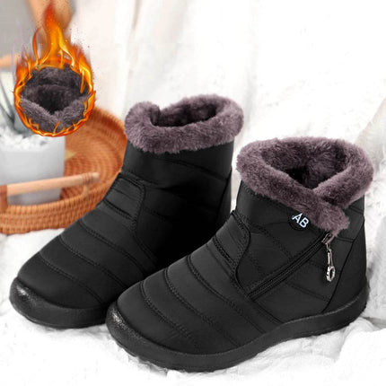 Women Winter Plush Ankle Snow Boots - Mad Fly Essentials