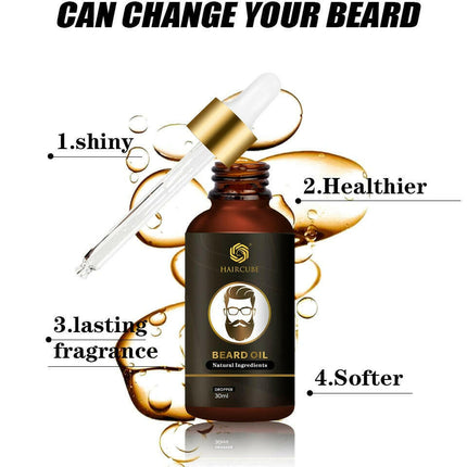 Men Beard Growth Essential Oil Set