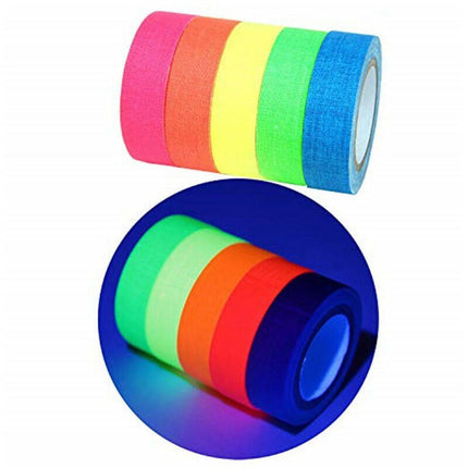 5pcs/Set UV Gaffer Fluorescent Blacklight Luminous Tape - Kids Shop Mad Fly Essentials