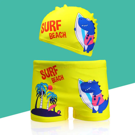 Baby Boy Cartoon Animal Swim Trunks - Kids Shop Mad Fly Essentials