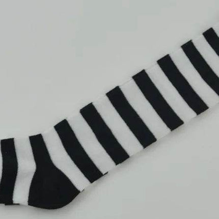 Kids Girl Blue Striped Knee High Socks - Mad Fly Essentials