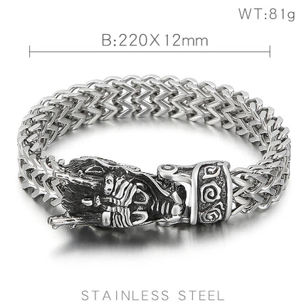 Men Stainless Dragon Vikings Bracelet