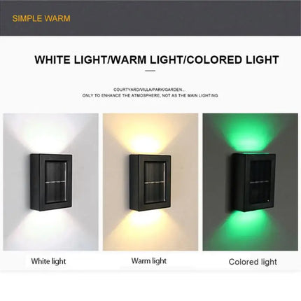 Solar-Powered LED-RGB Outdoor Down Path Light