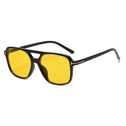 Men Retro Vintage Square UV400 Sunglasses - Mad Fly Essentials