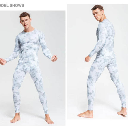 Men Thermal Camouflage Compression Leggings - Mad Fly Essentials