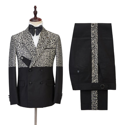 Blazer Men Golden Black Business Casual Jacket - Blazer - Top Nation - Mad Fly Essentials